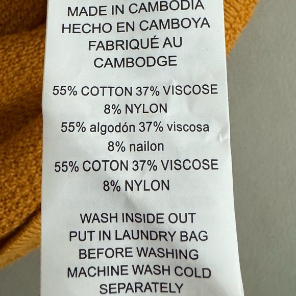 MICHAEL KORS Tunic Sweater Womens Sz L Autumn Yellow Long Sleeve Pullover Top - Picture 10 of 10